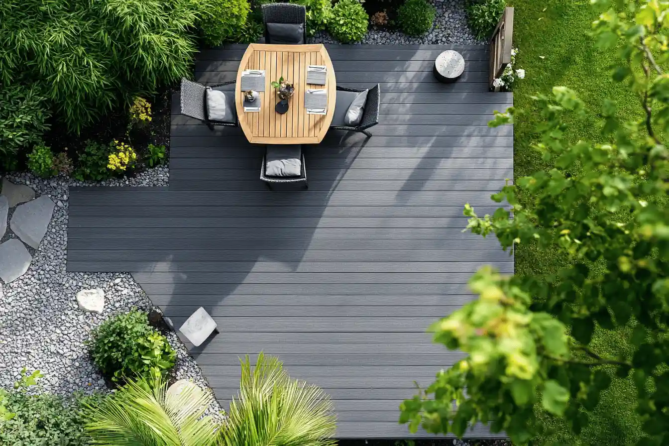 How much does composite decking cost per m2 in the UK?