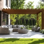 What is the average patio laying cost per m2 in the UK?